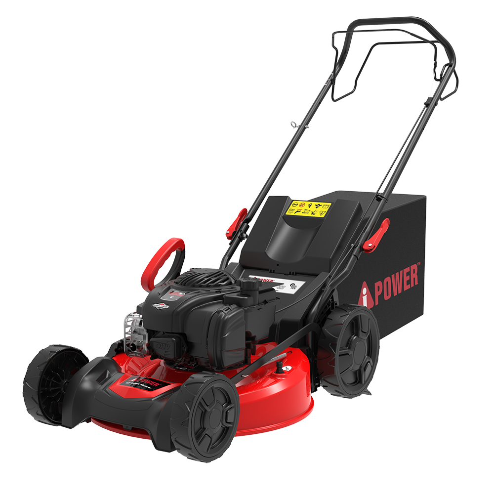 AiPower 22'' Self-Propelled RWD Walk Behind Mower 3 in 1 Bag & Mulching & Side Discharge with 6 Position Adjustable Height-LM3N1-SPR10