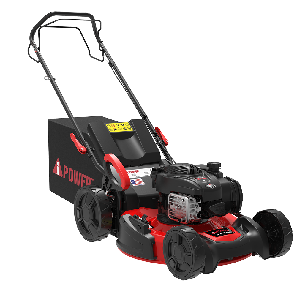 22 Self Propelled RWD Walk Behind Mower 3 1 Bag & Mulching & Side Discharge 6 Position Adjustable Height LM3N1 SPR10
