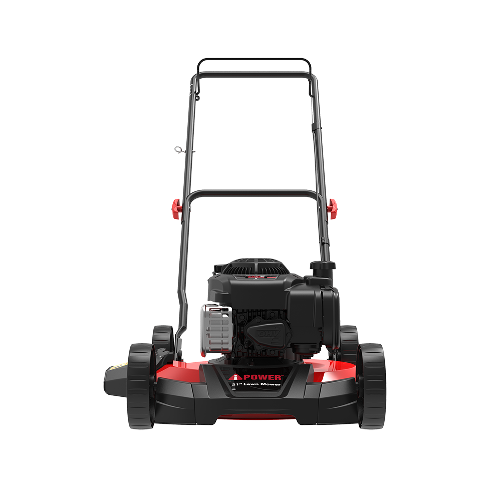 AiPower 21'' Gas Push Lawn Mower with 125cc B&S Engine Side Discharge with 3 Position Adjustable Height-LMSD1-LWP-B