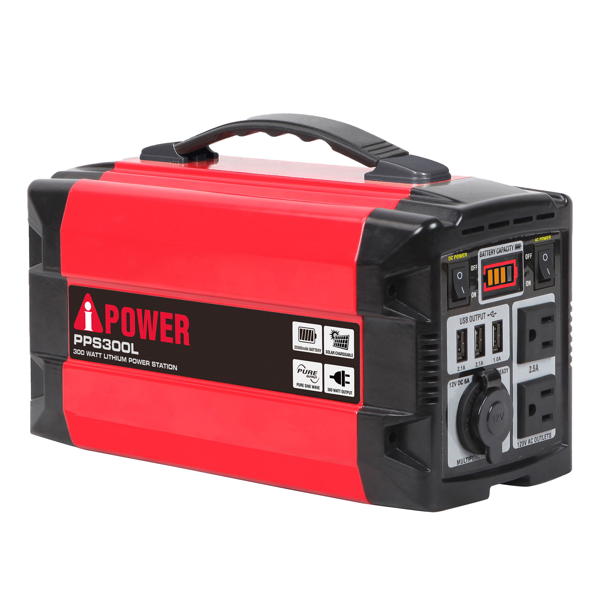 300Wh Portable Lithium Power Station Mobile Battery Generator PPS300L