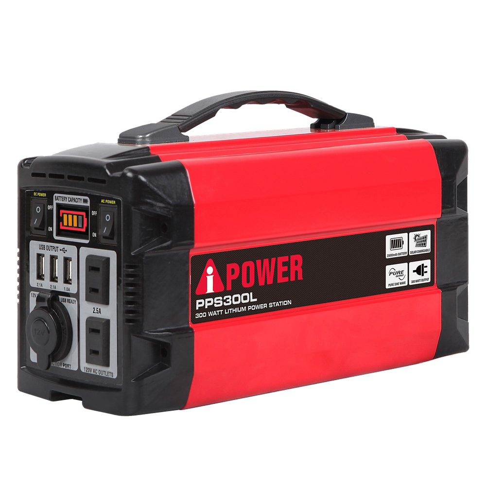 300Wh Portable Lithium Power Station Mobile Battery Generator PPS300L