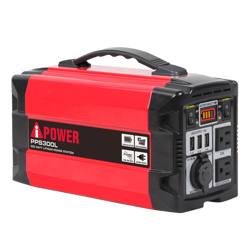 300Wh Portable Lithium Power Station Mobile Battery Generator PPS300L