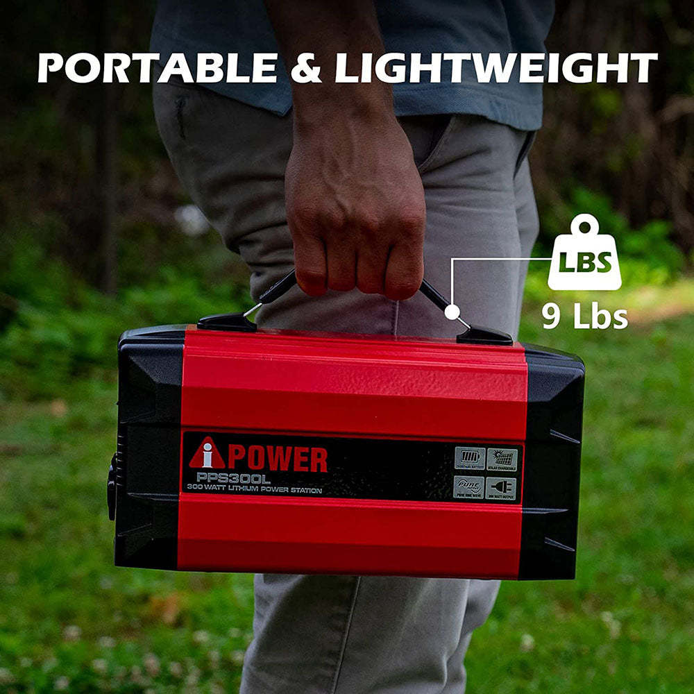 300Wh Portable Lithium Power Station Mobile Battery Generator PPS300L