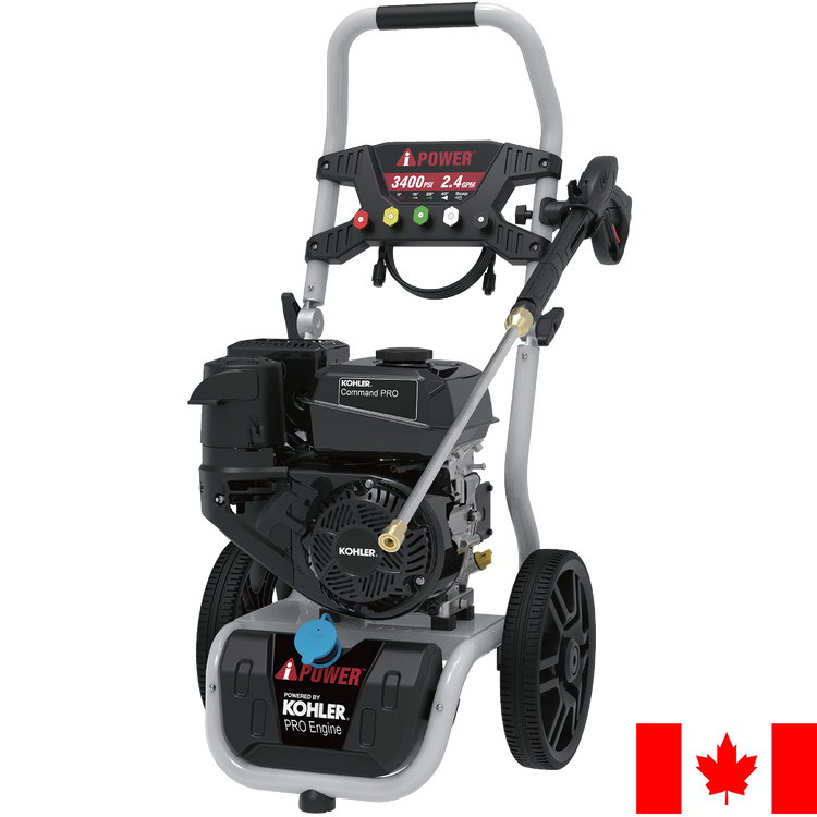 3400 PSI at 2.4 GPM Gas Pressure Washer with Kohler Command PRO Engine, Heavy Duty Power Washer for Concrete, Driveways & Patios - PWF3400KH