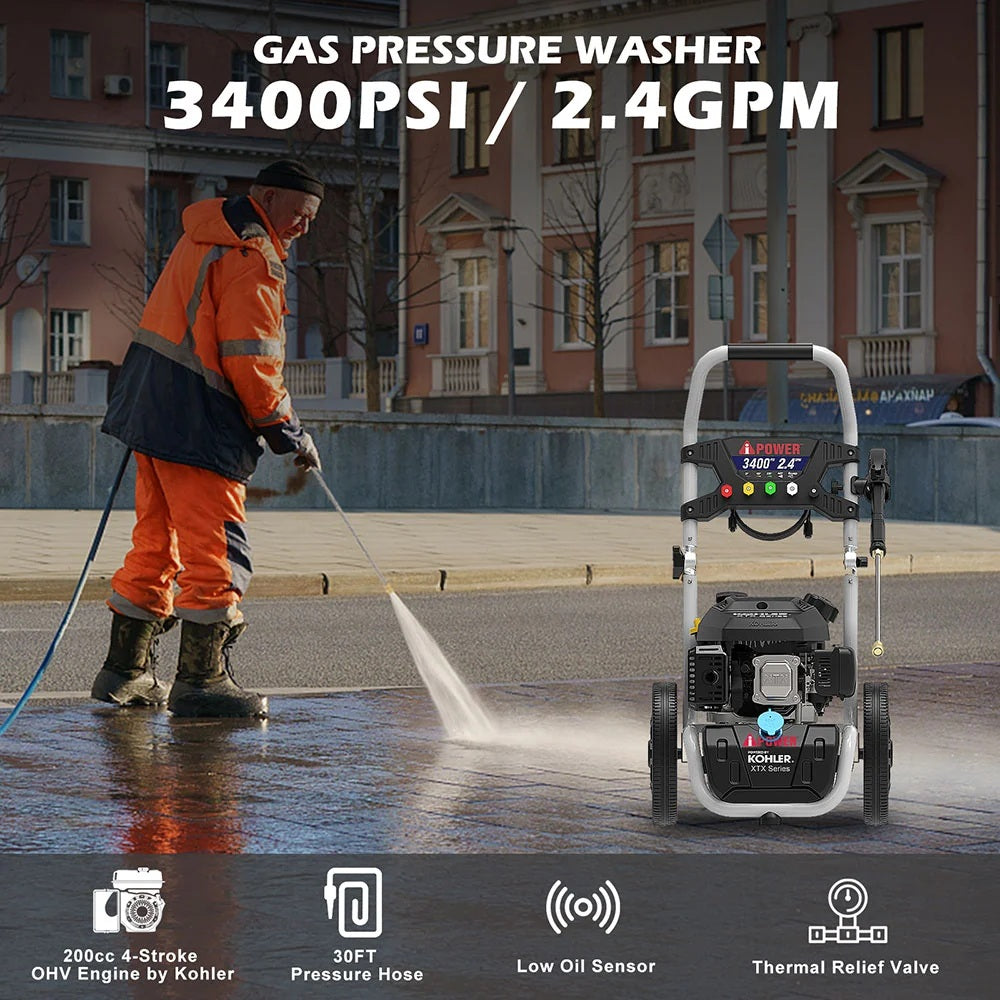 PWF3400KV - Gas Powered Pressure Washer