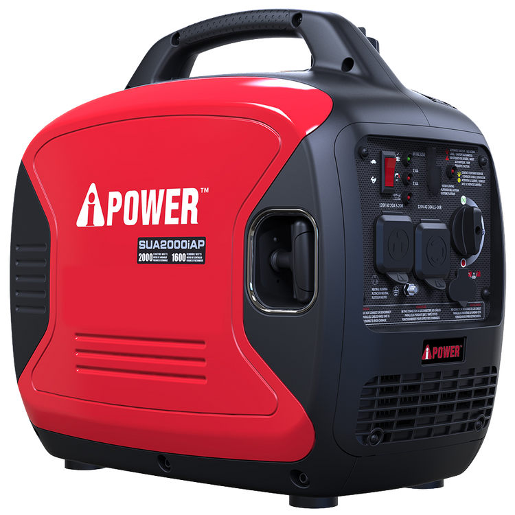 2000 Watt Silent Inverter Generator, Quiet Portable Gas Generator for Camping, RV & Home Backup (SUA2000iAP)