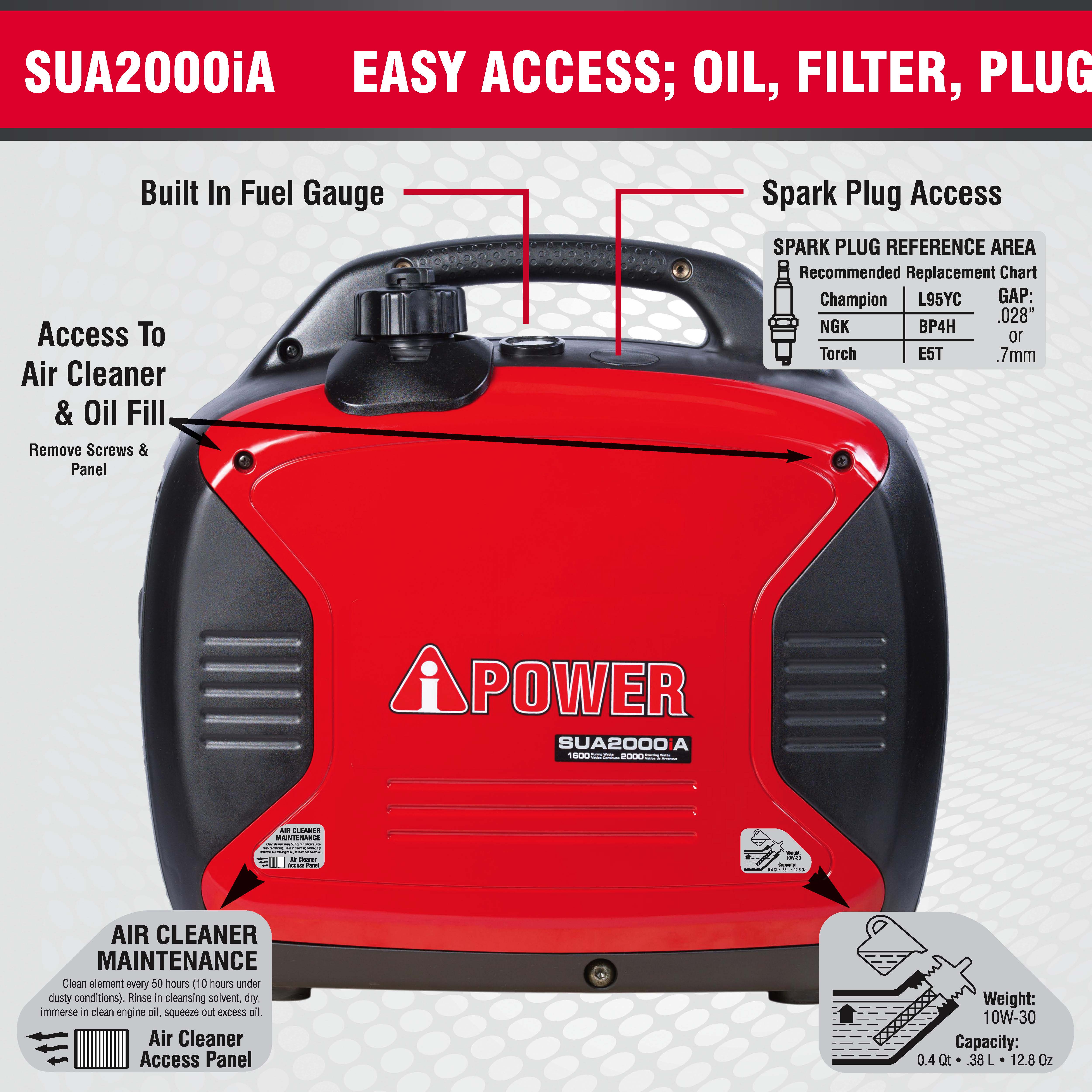 2000 Watt Inverter Generator SUA2000iA