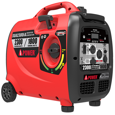 2300 Watt Quiet Inverter Generator, Portable Gas Generator with Wheels for Camping, RV & Home Backup-SUA2300iA