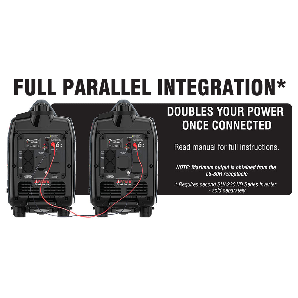 2300W Dual Fuel Portable Inverter Generator With CO Alert