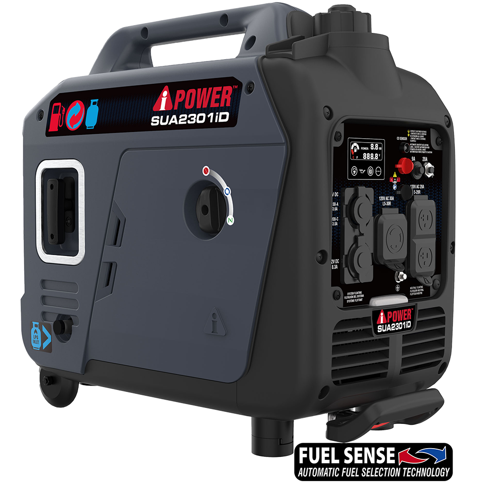2300W Dual Fuel Portable Inverter Generator With CO Alert