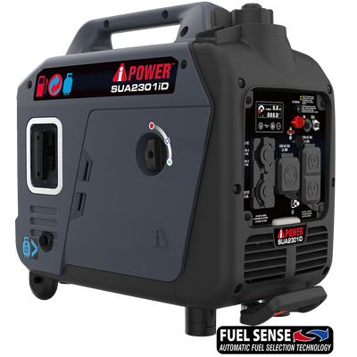 2300W Dual Fuel Portable Inverter Generator With CO Alert SUA2301iD