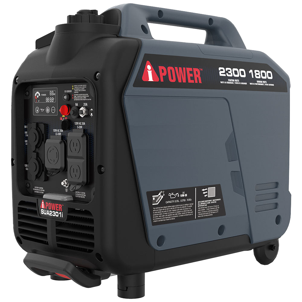 2300 Watts Portable Inverter Generator With CO Alert & Llluminated SUA2301i