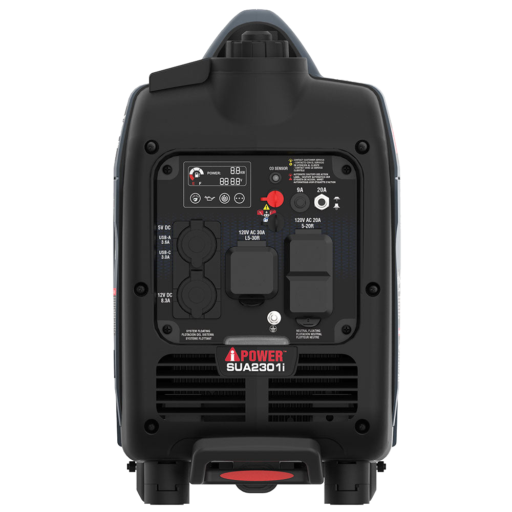 2300 Watts Portable Inverter Generator With CO Alert & Llluminated SUA2301i