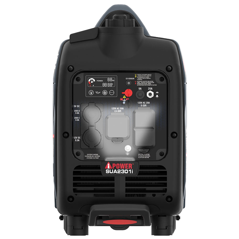 2300 Watts Portable Inverter Generator With CO Alert & Llluminated SUA2301i