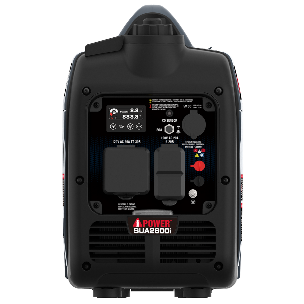 2600W Inverter Generator with ECO Mode & CO Sensor | SUA2600i