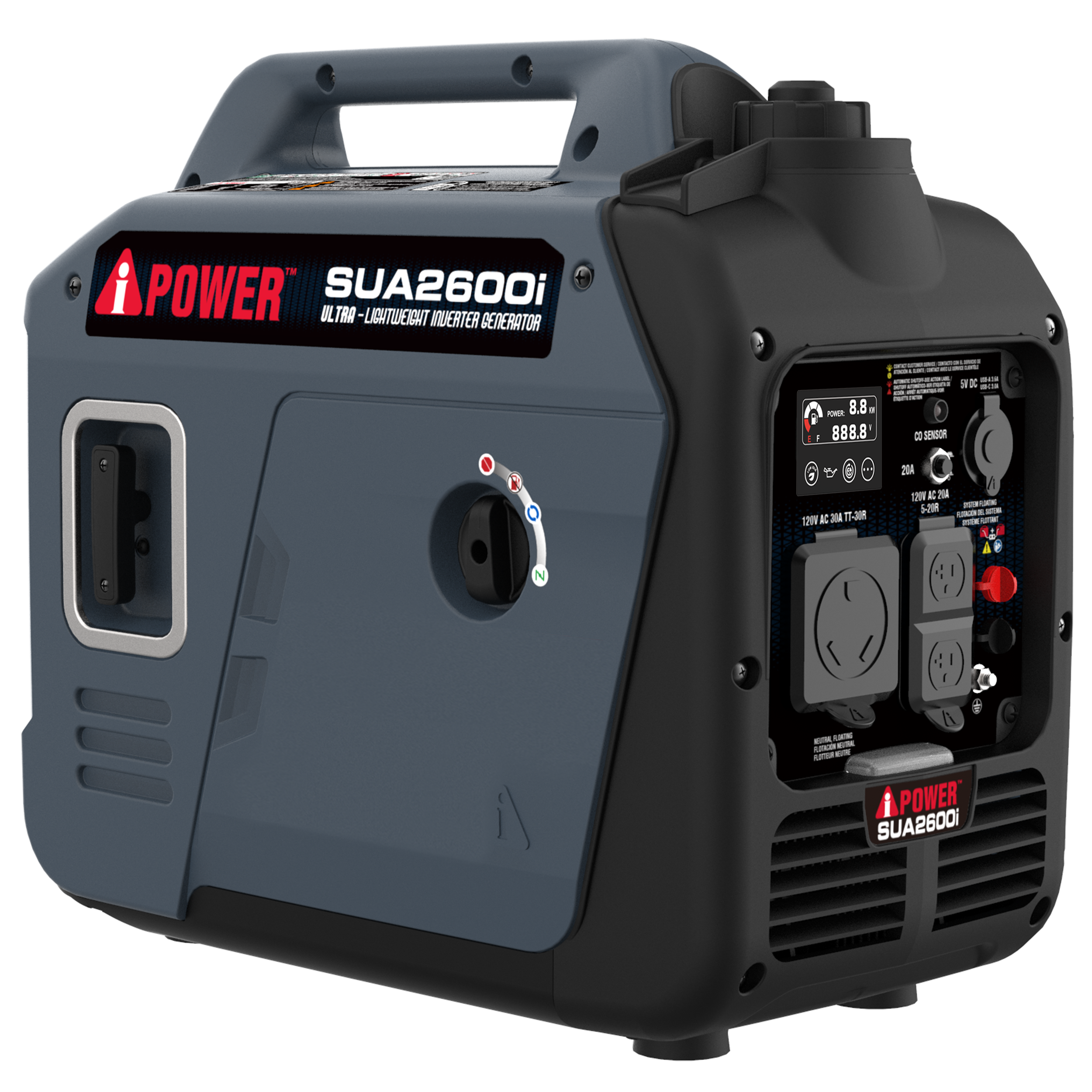 2600W Inverter Generator with ECO Mode & CO Sensor | SUA2600i