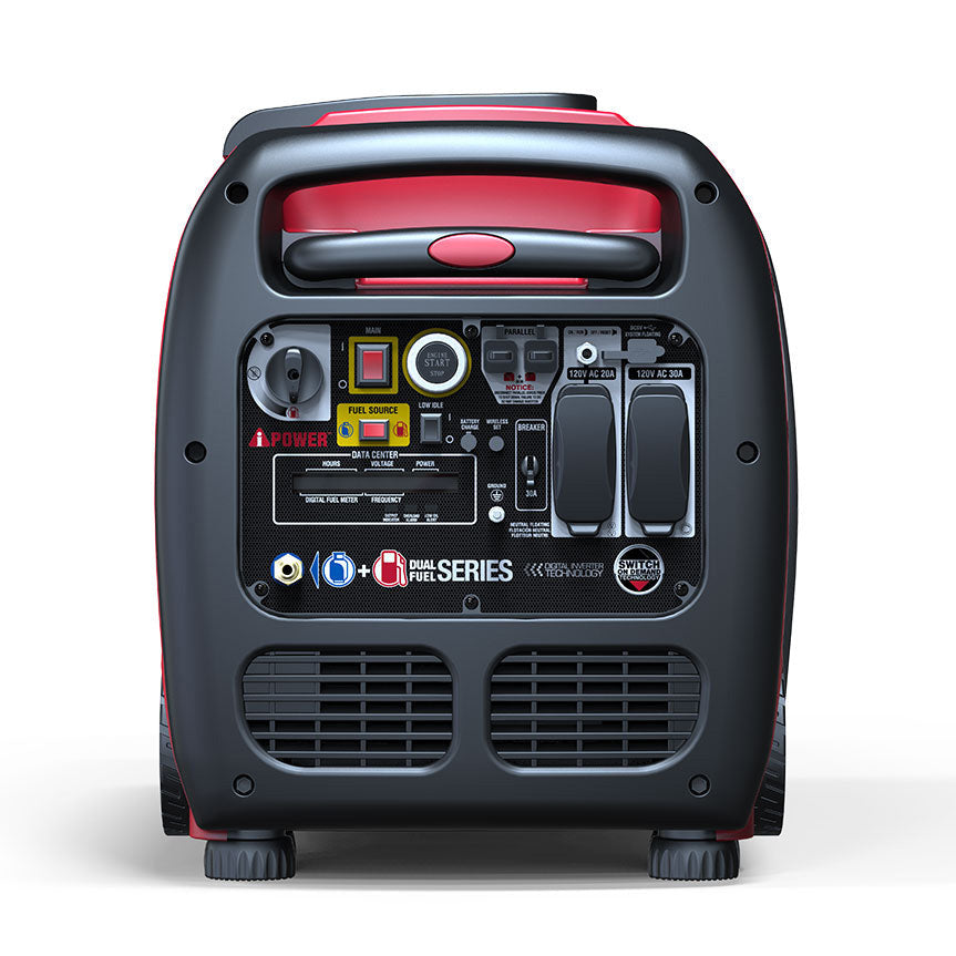 3800W Dual Fuel Portable Inverter Generator Electric start With CO Alert SUA3800iED