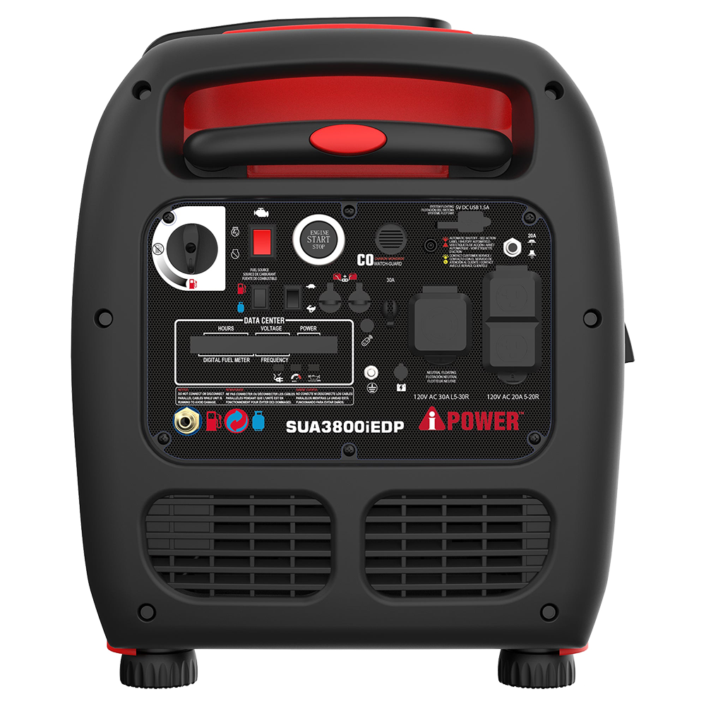 3800W Dual Fuel Portable Inverter Generator, Remote Start With CO Alert
