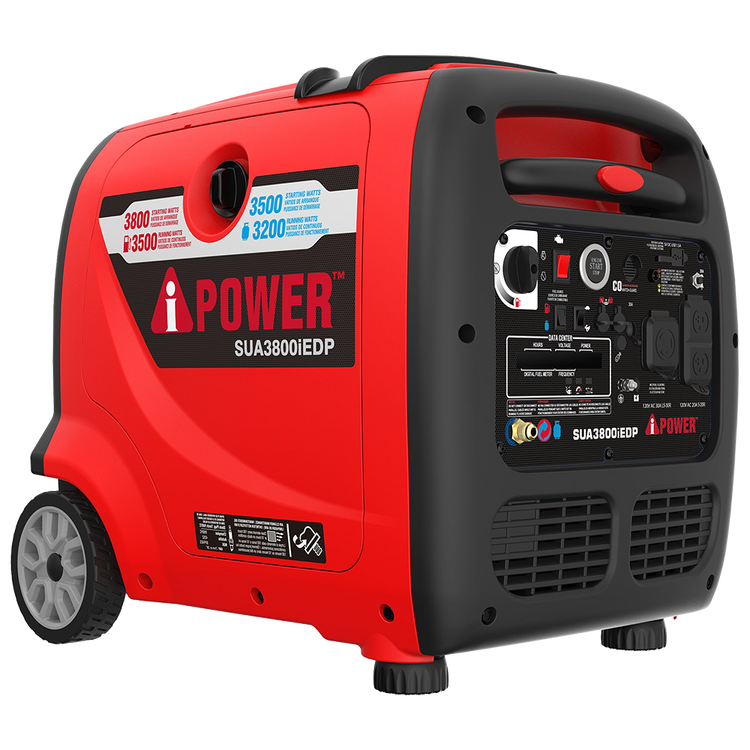 3800W Dual Fuel Portable Inverter Generator, Remote Start With CO Alert - SUA3800iEDP