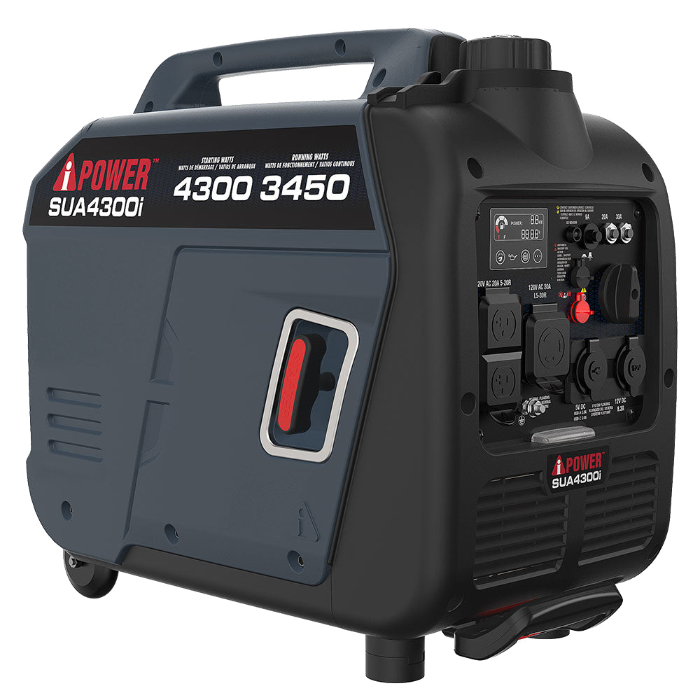 4300W Portable Inverter Generator With CO Alert & Llluminated