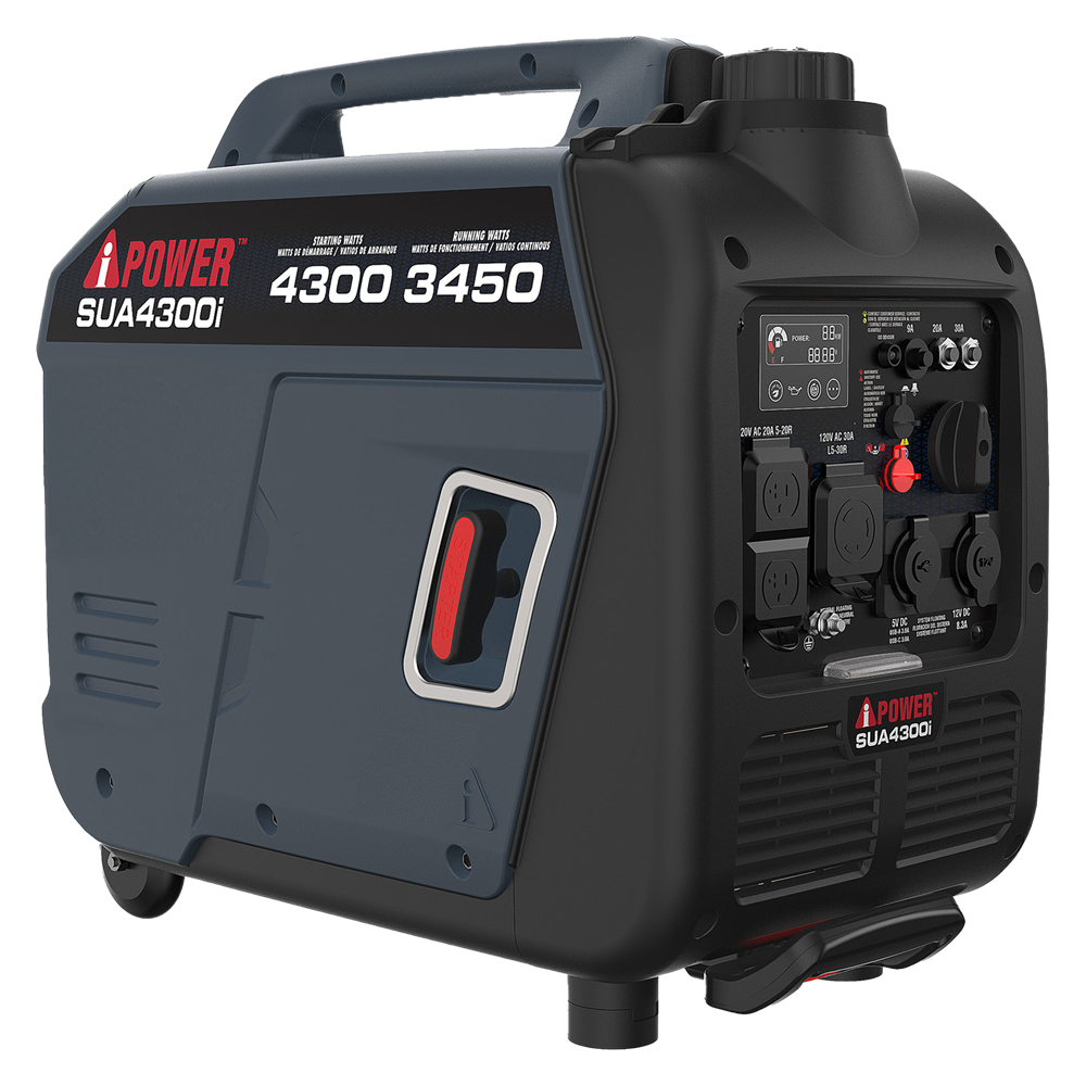 4300W Portable Inverter Generator With CO Alert & Llluminated SUA4300i
