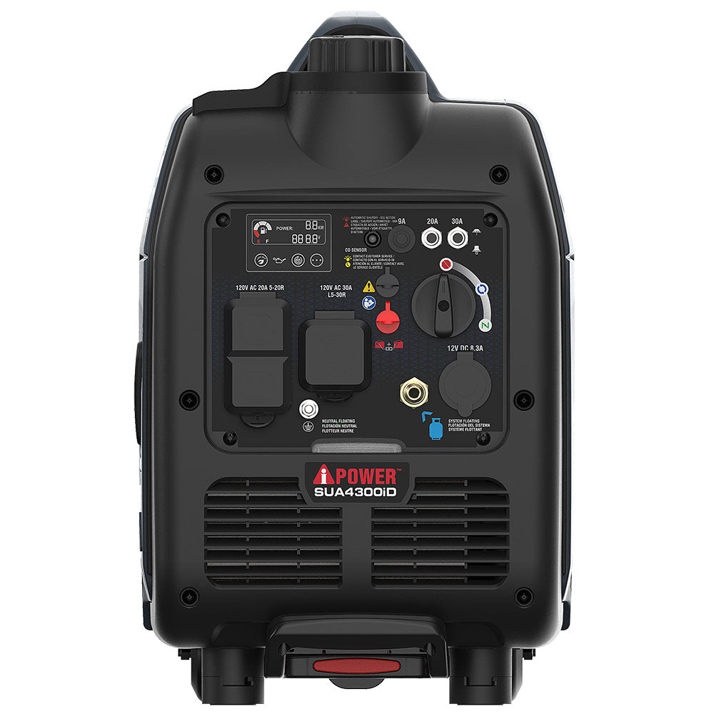 4300W Dual Fuel Inverter Generator With CO Alert &  Llluminated SUA4300iD