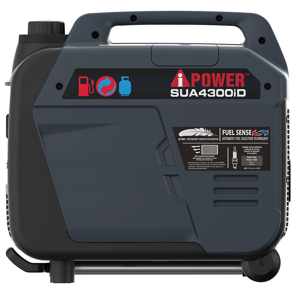 4300W Dual Fuel Inverter Generator With CO Alert &  Llluminated SUA4300iD