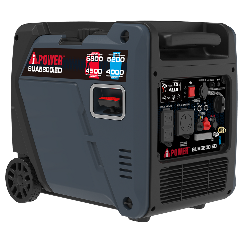 5800W Dual Fuel Portable Inverter Generator Electric Start With CO Alert