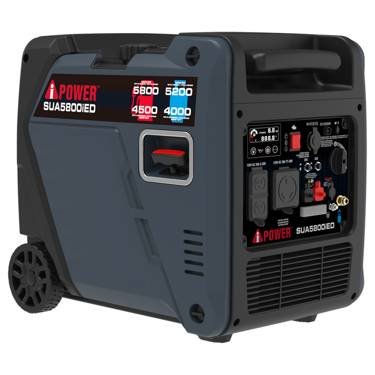 5800W Dual Fuel Portable Inverter Generator Electric Start With CO Alert SUA5800iED