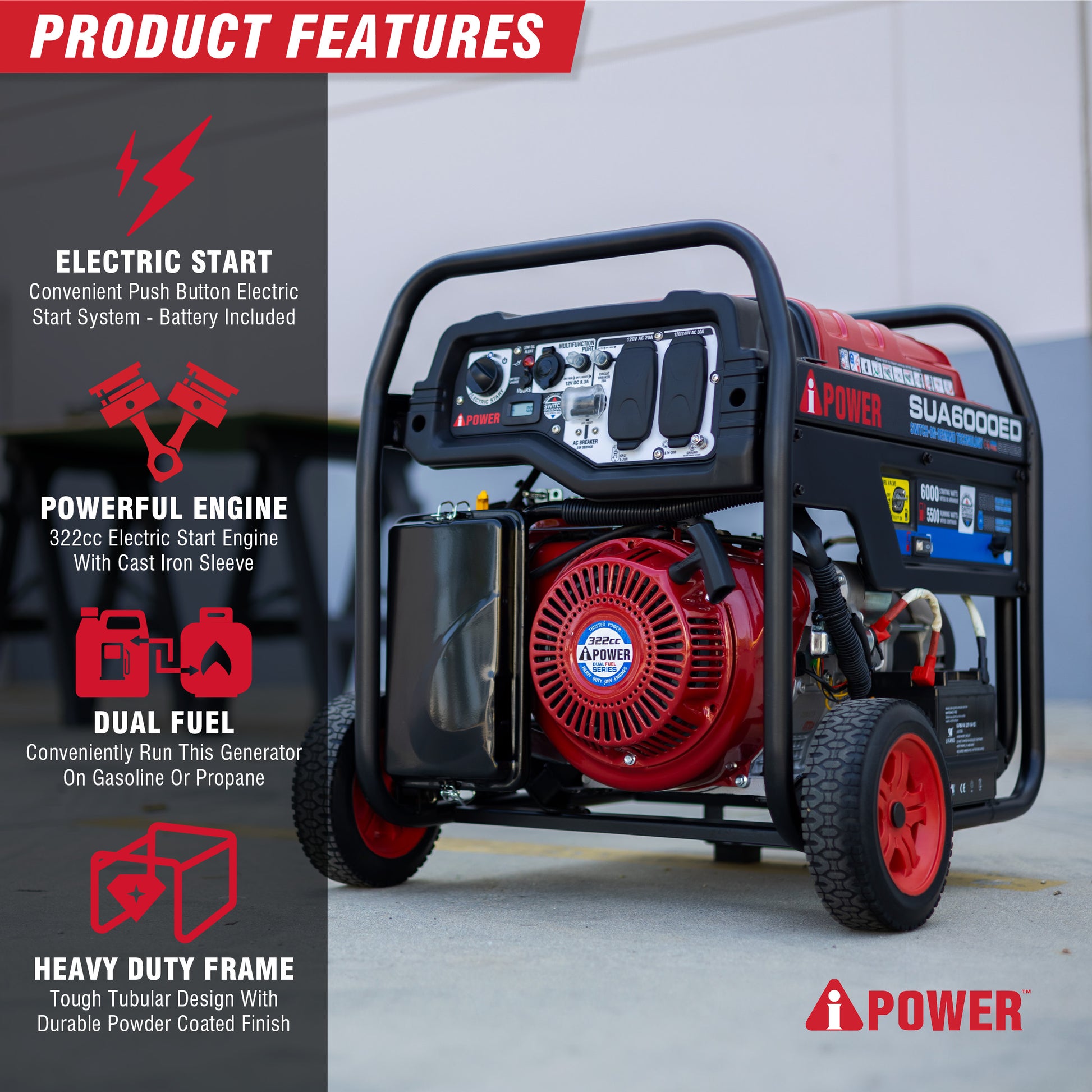 SUA6000ED - A-iPower Dual Fuel Portable Generator - 1.jpg__PID:4c067929-645f-4e51-94aa-0d49f611d9d8