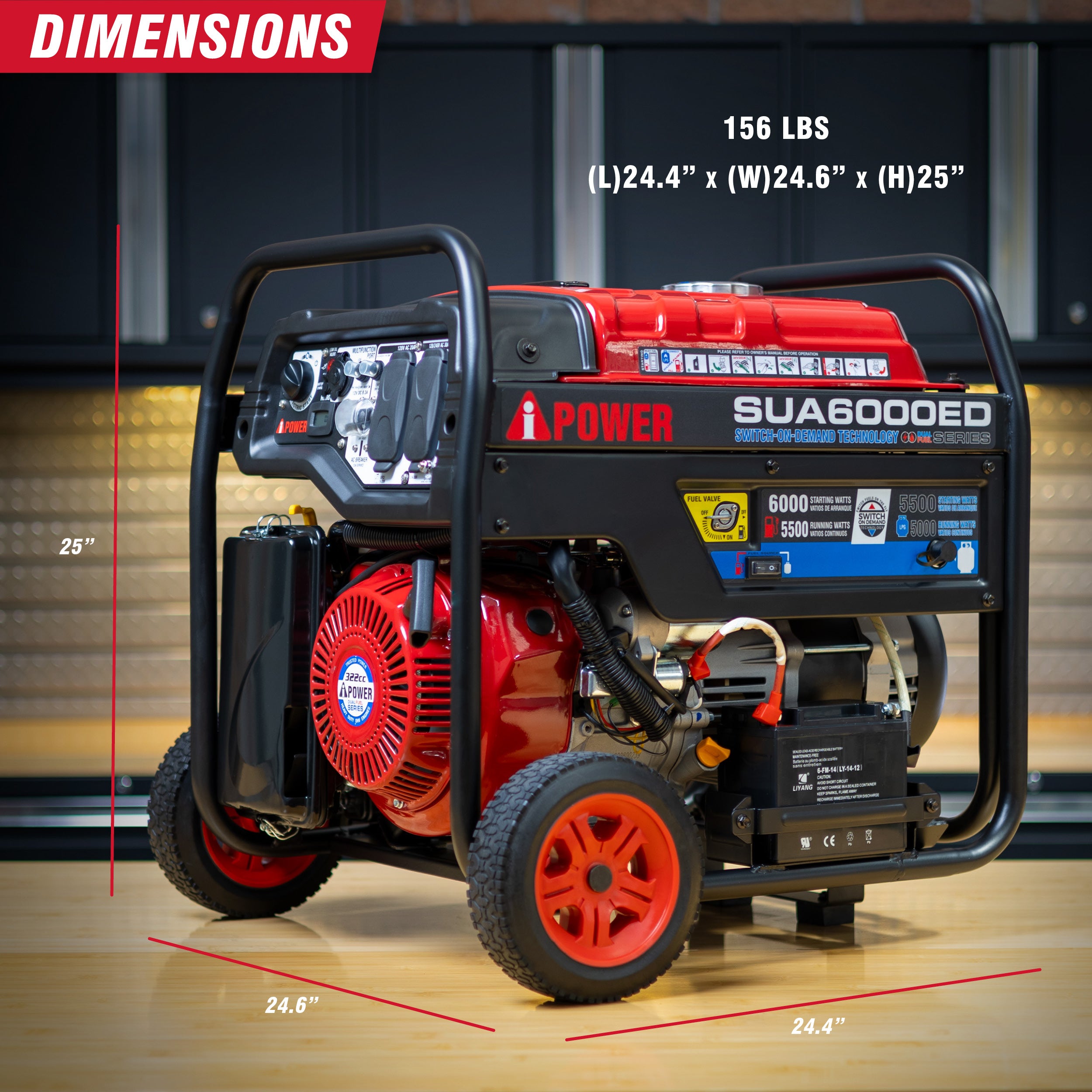 SUA6000ED - A-iPower Dual Fuel Portable Generator - 3.jpg__PID:645f3e51-d4aa-4d49-b611-d9d83a1a1815