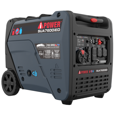 7600W Dual Fuel Portable Inverter Generator,Electric Start with CO Sentry SUA7600iED