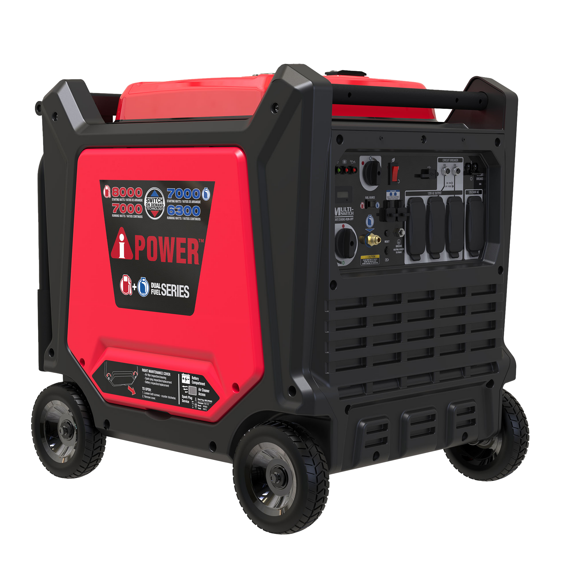 SUA8000iED - 8000 Watt Dual Fuel Generator – AiPower Corp.