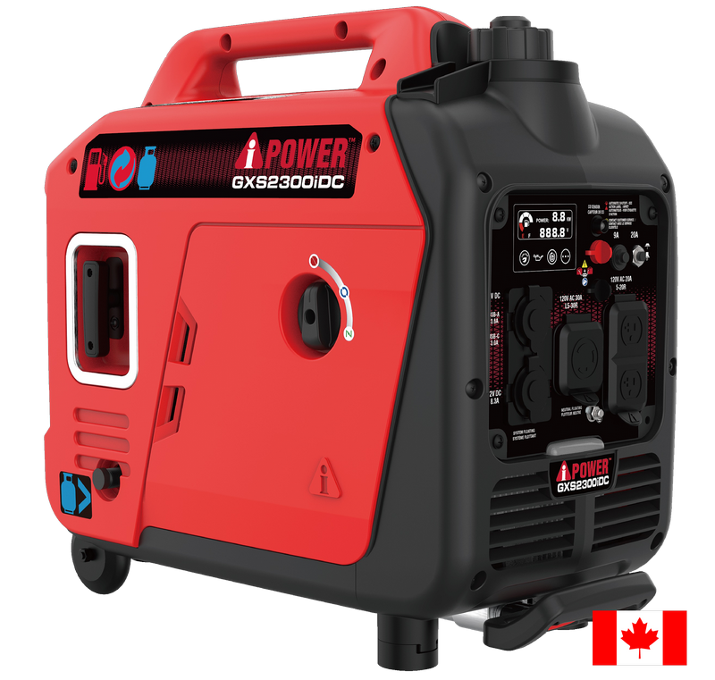 2300 Watt Dual Fuel Inverter Generator Quiet Portable Gas & Propane Generator Camping RV & Home Backup GXS2300iDC