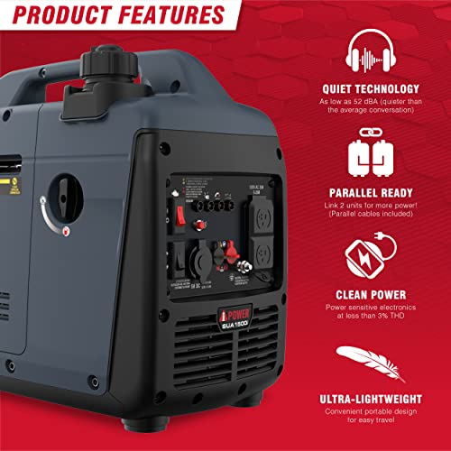 SUA1500i 1500 Watt Portable Quiet Inverter Generator