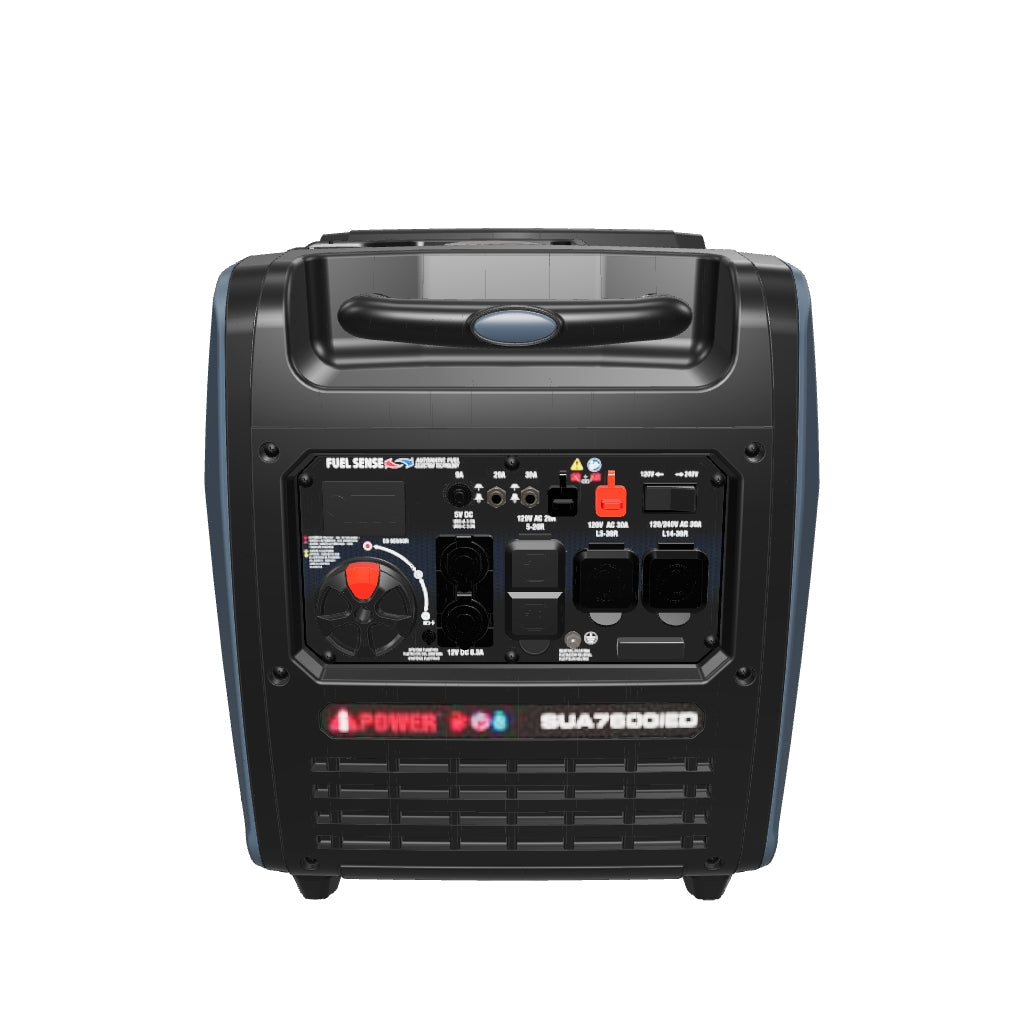 7600W Dual Fuel Portable Inverter Generator,Electric Start with CO Sentry SUA7600iED