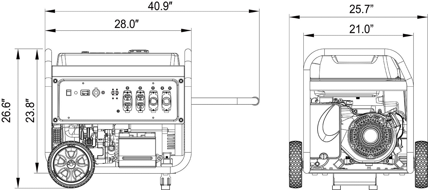 AP10000E - 10000 Watt Portable Generator
