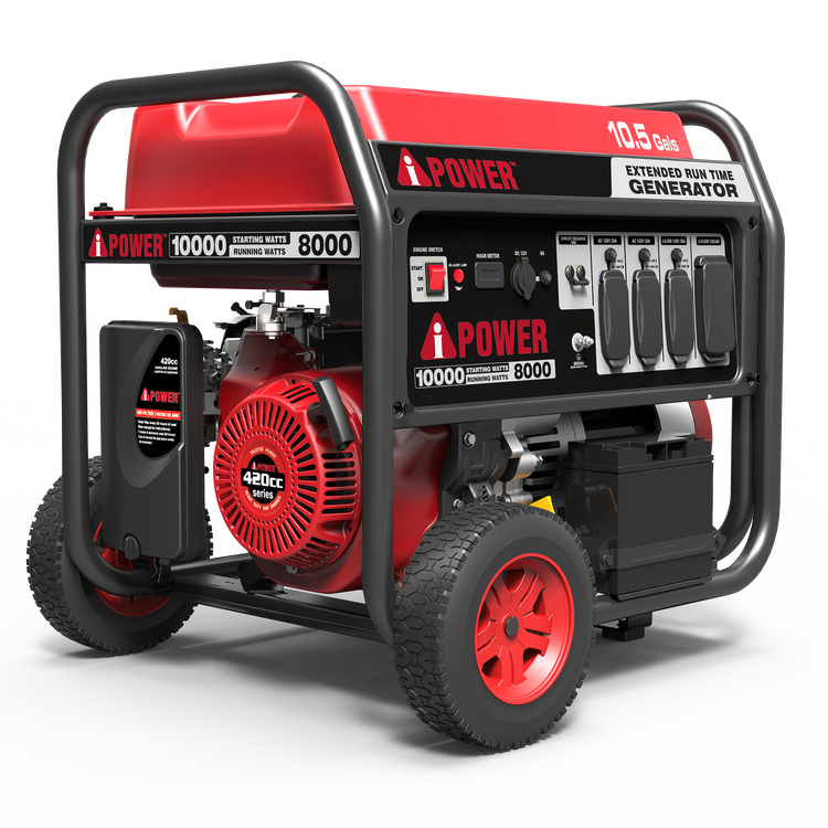 AP10000E - 10000 Watt Gasoline Portable Generator with Electric Start – 8000 Running Watts Home Backup Generator
