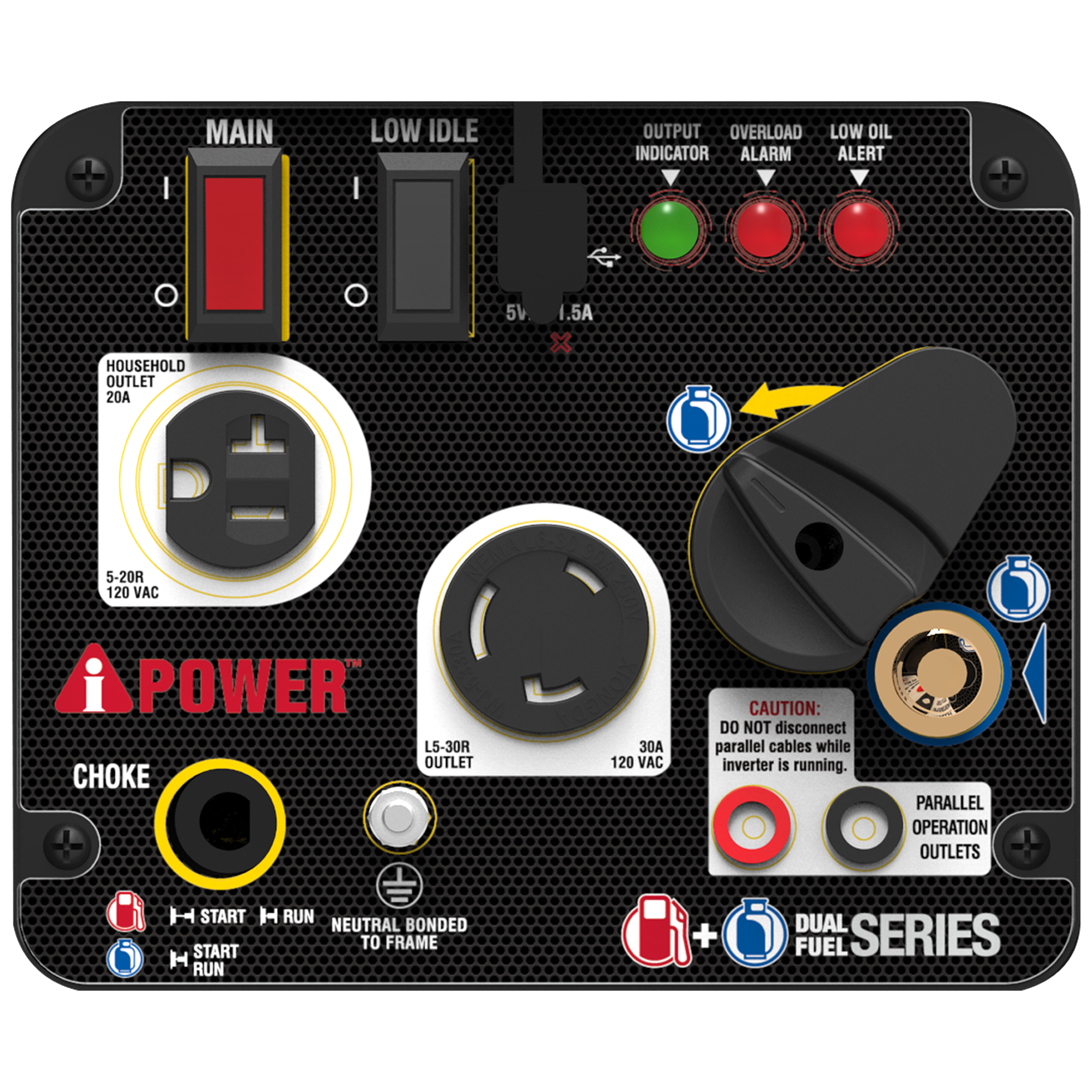 SUA2000iD - 2000 Watt Dual Fuel Inverter Generator