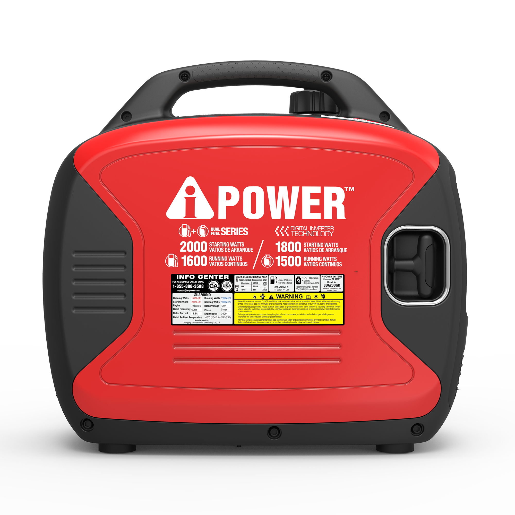 SUA2000iD - 2000 Watt Dual Fuel Inverter Generator