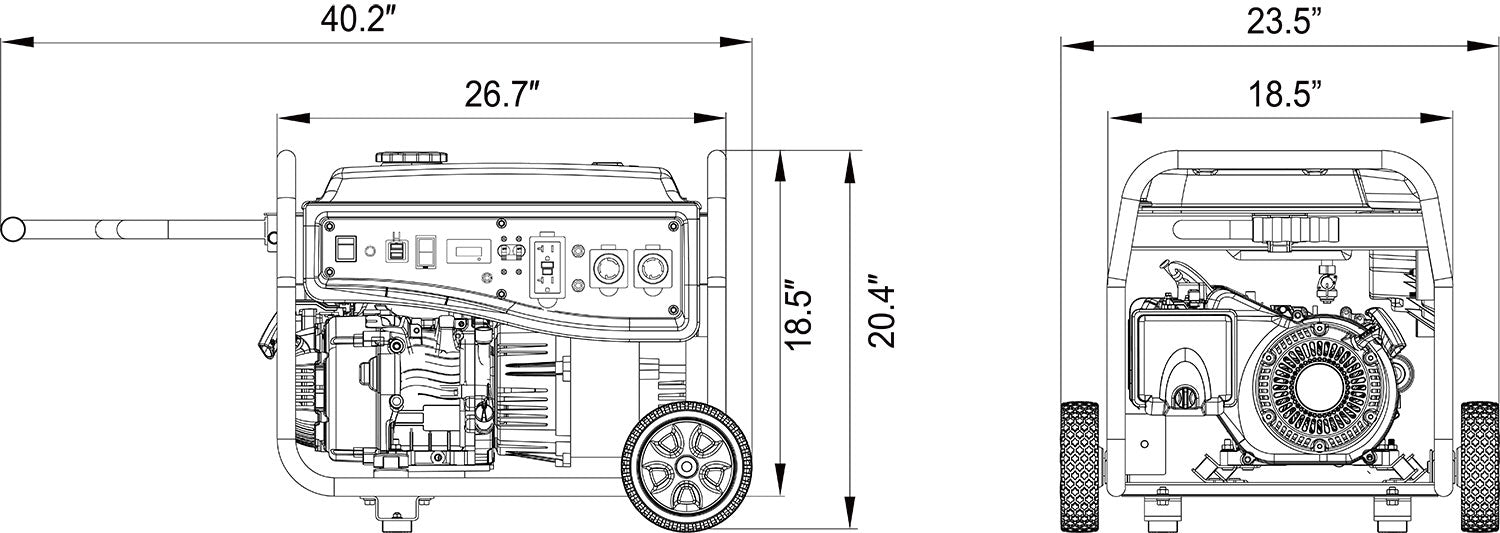 SUA6900 - 6900 Watt Portable Generator